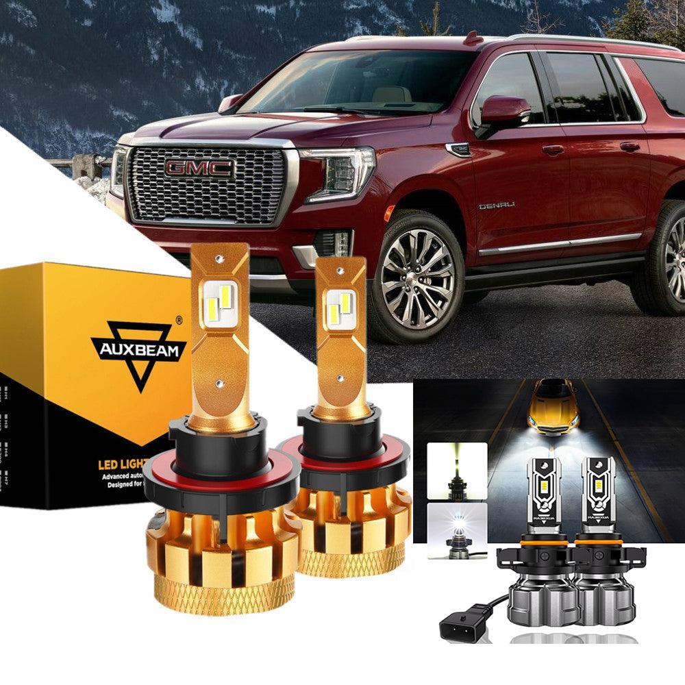 Para 2007-2014 GMC Yukon F-16 Plus Series Canbus incorporado Grado automotriz 14000LM Bombillas LED Paquete de haz alto y bajo