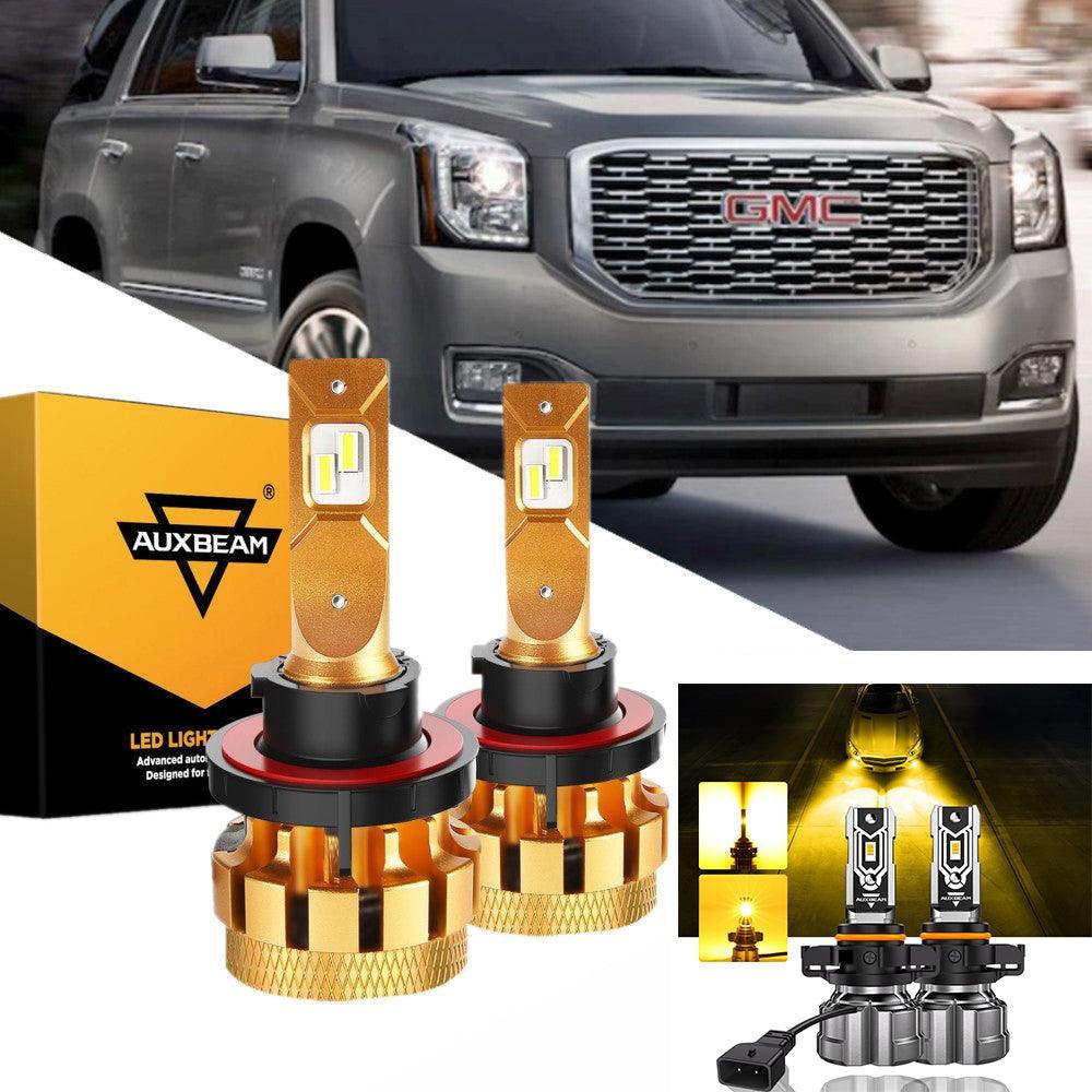 Para 2007-2014 Yukon XL 1500 F-16 Plus Series Canbus incorporado Grado automotriz 14000LM Bombillas LED Paquete de haz alto y bajo