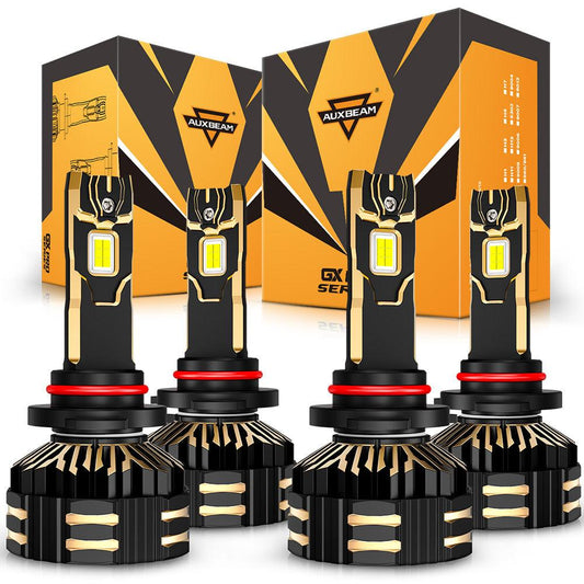 🆕9005+9006 LED Headlight Bulbs 190W 35000LM GX-PRO Series 6500K Cool White | 4 bulbs