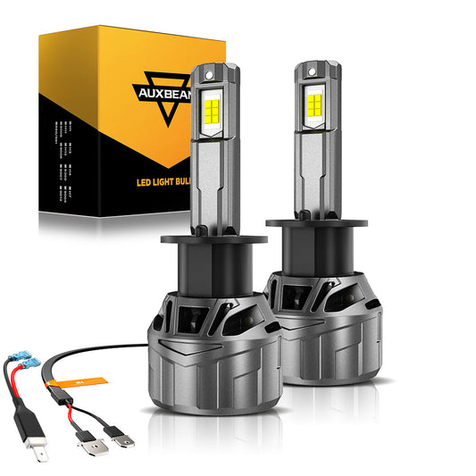 🆕H1 LED Headlight Bulbs 100W 22000LM F18 Series 1:1 Mini Size 6500K Cool White | 2 Bulbs