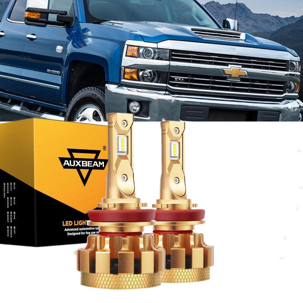 Para Chevrolet Silverado 3500 HD F-16 Plus Series 2007-2019 Canbus incorporado Grado automotriz 14000LM Bombillas LED Paquete de haz alto y bajo