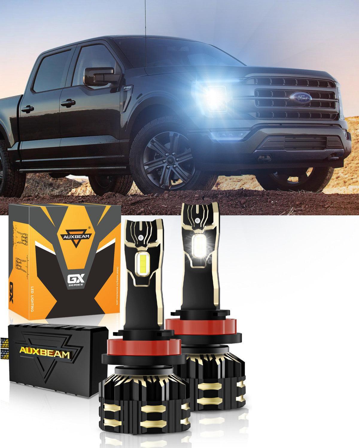 Para Ford F-150 2021 Paquete de bombillas LED para faros delanteros 9005 H11 