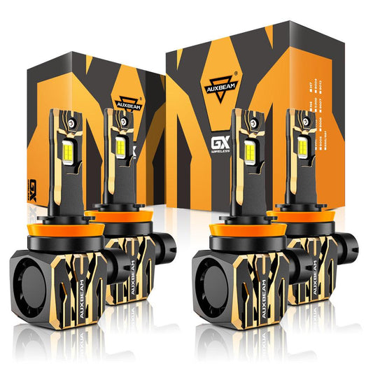 🆕H11+H11 LED Headlight Bulbs 120W 30000LM GX Plug&Play Series 6500K Cool White | 4 Bulbs
