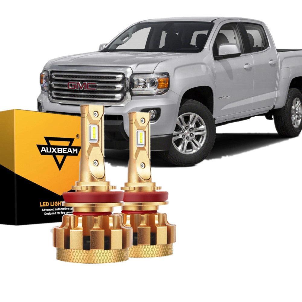 Para 2015-2019 GMC Canyon F-16 Plus Series Canbus incorporado Grado automotriz 14000LM Bombillas LED Paquete de haz alto y bajo