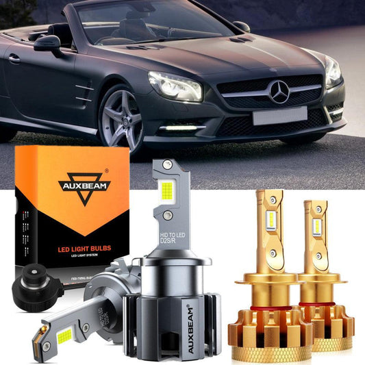 Para Mercedes-Benz SL500 2003-2006 con faros HID, paquete de bombillas LED de haz alto y bajo