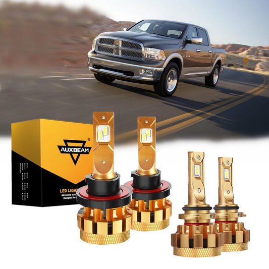 Para 2006-2009 Dodge Ram 1500 F-16 Plus Series Canbus incorporado grado automotriz 14000LM bombillas LED paquete de haz alto y bajo