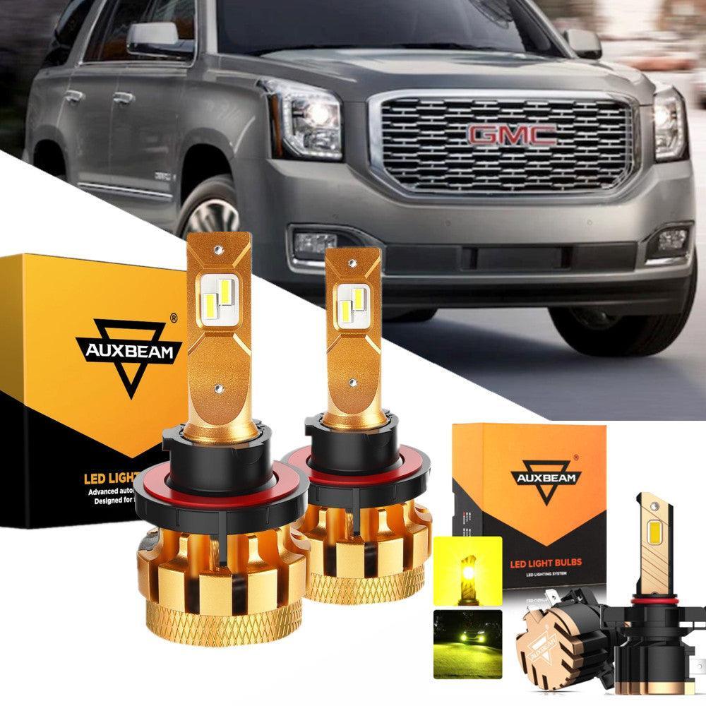 Para 2007-2014 Yukon XL 1500 F-16 Plus Series Canbus incorporado Grado automotriz 14000LM Bombillas LED Paquete de haz alto y bajo