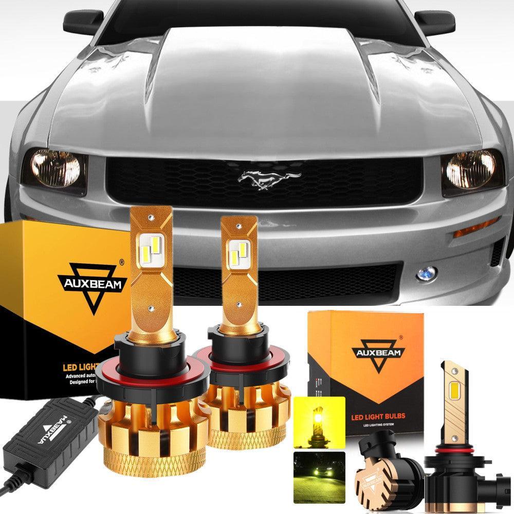 Para Ford Mustang(GT) F-16 Plus Series 2005-2006 Canbus incorporado grado automotriz 14000LM bombillas LED paquete de haz alto y bajo