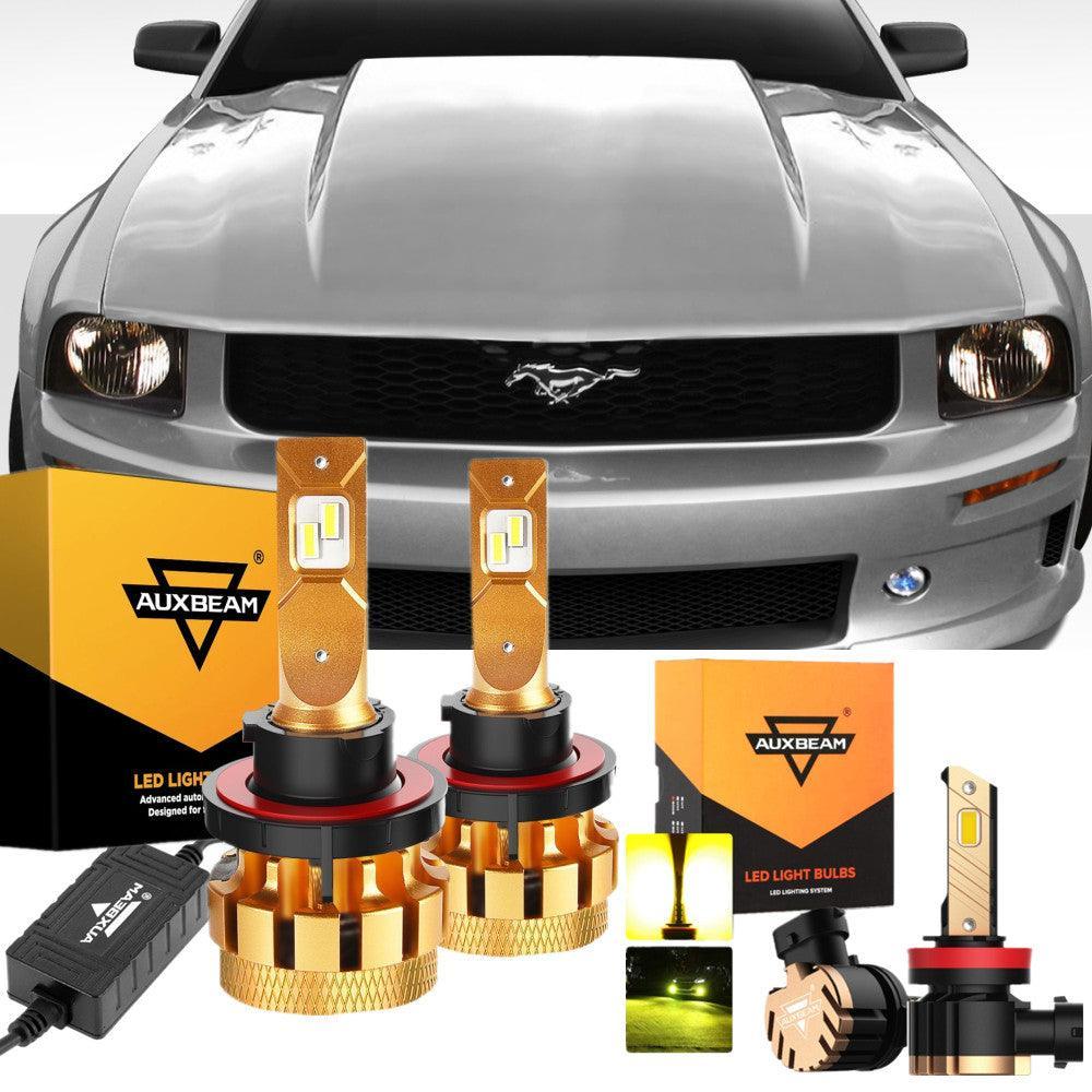 Para Ford Mustang (Base) F-16 Plus Series 2005-2006 Canbus integrado grado automotriz 14000LM bombillas LED paquete de haz alto y bajo