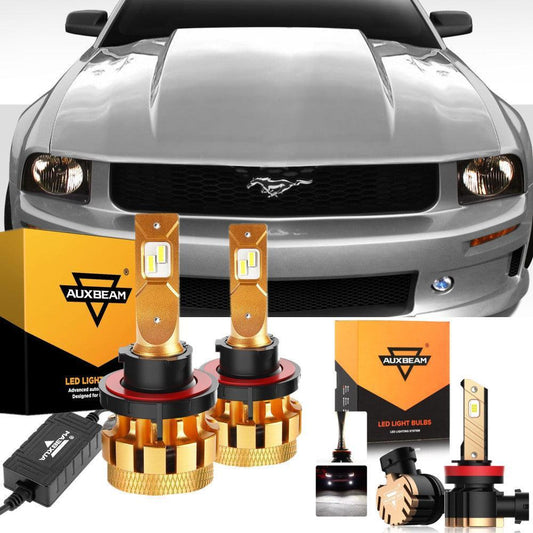Para Ford Mustang (Base) F-16 Plus Series 2005-2006 Canbus integrado grado automotriz 14000LM bombillas LED paquete de haz alto y bajo