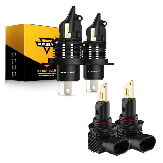 Para Toyota Tacoma H4/9003 Q10 Series 2005-2011 sin ventilador e inalámbrico 1:1 tamaño halógeno 6500K bombillas LED paquete de haz alto y bajo 