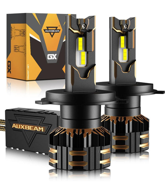 Bombillas LED para faros delanteros H4/9003 120W 25000LM Serie GX Más brillante 6500K Blanco frío | 2 bombillas 