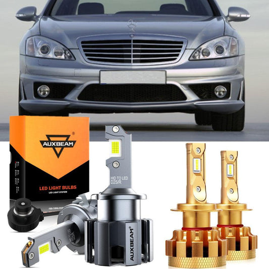Para Mercedes-Benz S65 AMG 2006 con faros HID, bombillas LED, haz alto y bajo