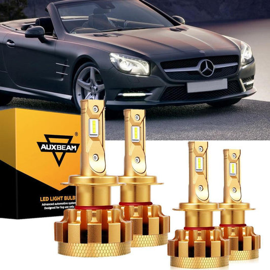 Para Mercedes-Benz SL500 2003-2006 con faros halógenos serie F-16 Plus bombillas LED Canbus integradas paquete de haz alto y bajo