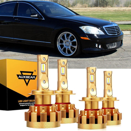 Para Mercedes-Benz R550 2008 con faros halógenos serie F-16 Plus bombillas LED Canbus integradas paquete de haz alto y bajo