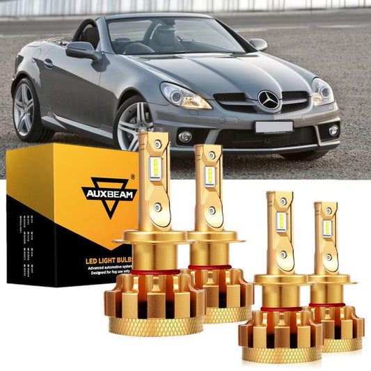 Para Mercedes-Benz SLK300 2009-2016 con faros halógenos serie F-16 Plus bombillas LED Canbus integradas paquete de haz alto y bajo