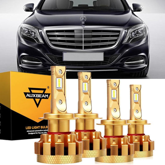 Para Mercedes-Benz S600 2001-2006 con faros halógenos serie F-16 Plus bombillas LED Canbus integradas paquete de haz alto y bajo