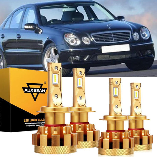 Para Mercedes-Benz E55 AMG 2000-2006 con faros halógenos serie F-16 Plus bombillas LED Canbus integradas paquete de haz alto y bajo