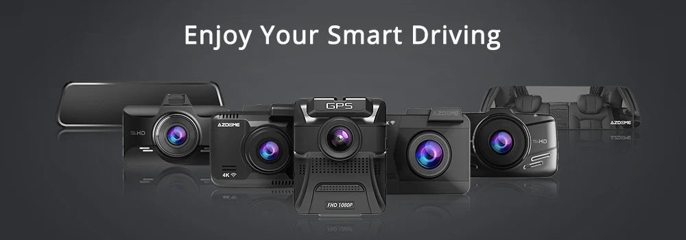 AZDOME Dash Cam M300S 4K 1080P Dual Dash Car Camera Built-in 5.8GHz WiFi GPS Car DVR 24H Parking Mode Night Vision Black Box