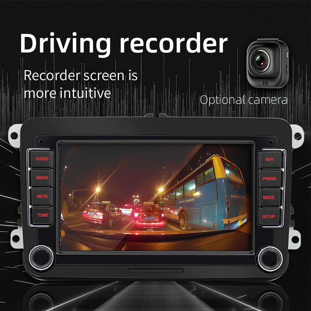 2 Din Car Radio Android11 Car Multimedia Player GPS WiFi Carplay For Volkswagen Skoda Octavia golf 5 6 touran passat polo Jetta