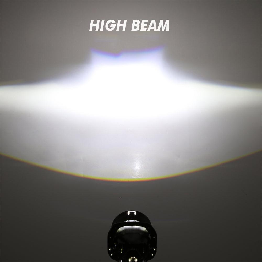 2.5 Inch 80W 6000K Bi-LED Projector Lens Headlight Non-Destructive Installation Projector Lens for Car | 2PCS/Set