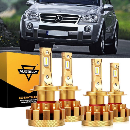 Para Mercedes-Benz ML63 AMG 2007-2015 con faros halógenos serie F-16 Plus bombillas LED Canbus integradas paquete de haz alto y bajo