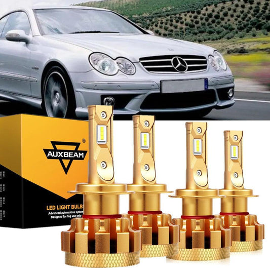 Para Mercedes-Benz CLK63 AMG 2007-2009 con faros halógenos serie F-16 Plus bombillas LED Canbus integradas paquete de haz alto y bajo