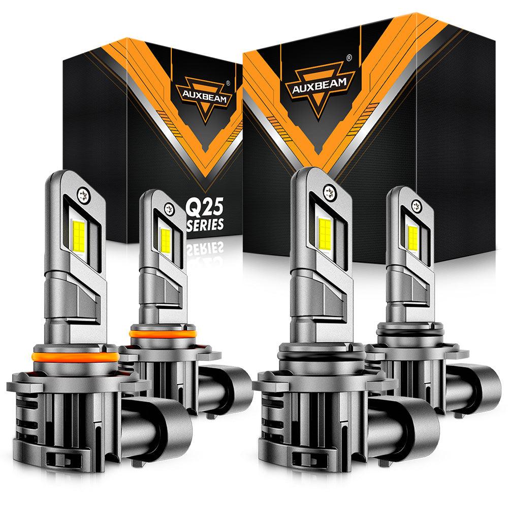 🆕Real 1:1 Size Q25 Series 20000LM 70W LED Headligt Bulbs 6500K Cool White