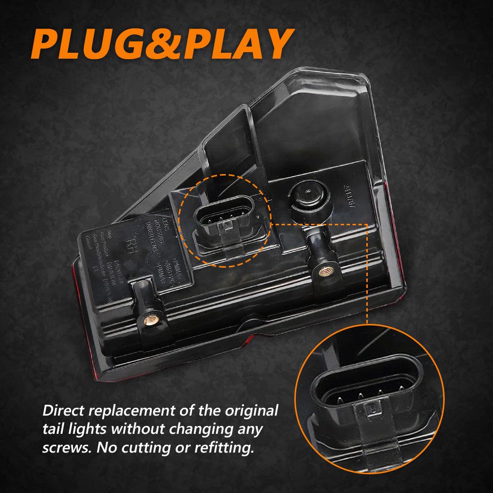 (2pcs/set) Feux Arrières LED Fumés pour Polaris Ranger 1000