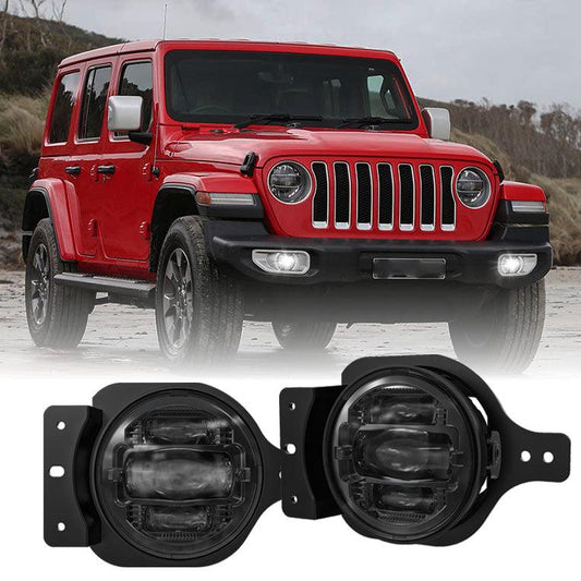 (2pcs/set) 4 Pouces Remplacement Feux Antibrouillard LED Jeep Wrangler JL 2018 2019 2020