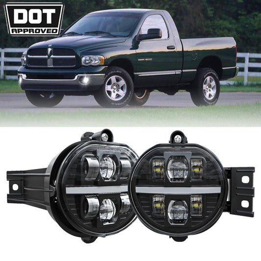 (2pcs/set) Feux De Brouillard LED Approuvés DOT Avec DRL 2002-2008 Dodge Ram 1500 2003-2009 Dodge Ram 2500 3500