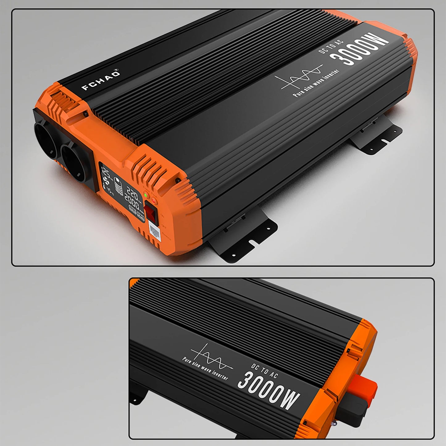 Pure Sine Wave Inverter Power Inverter 7000W DC 12V 24V 48V To AC 220V 230V 50HZ Continuous Power 3500W Suitable For Home And RV