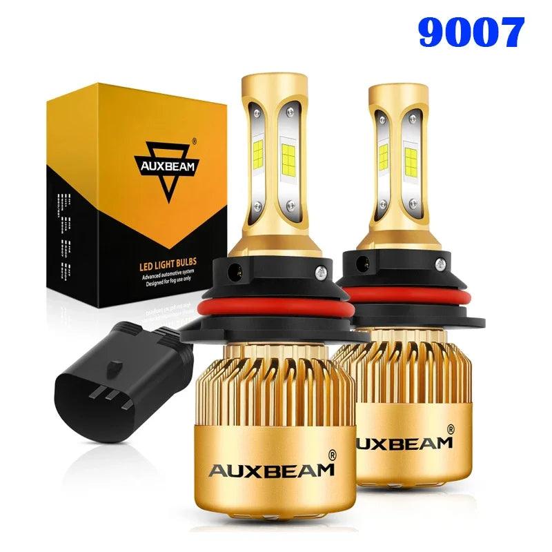 AUXBEAM 1pair 72W 8000LM CSP Car LED HeadLight Bulbs Fog Light 9003/H4/9007/9008/H13/H1/880/881