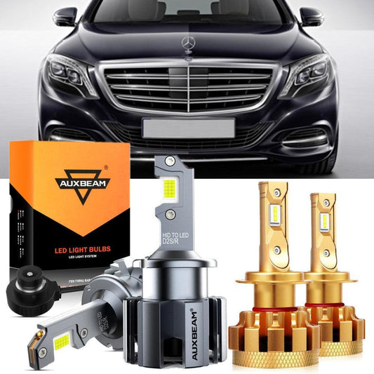 Para Mercedes-Benz S600 2001-2006 con faros HID, paquete de bombillas LED de haz alto y bajo