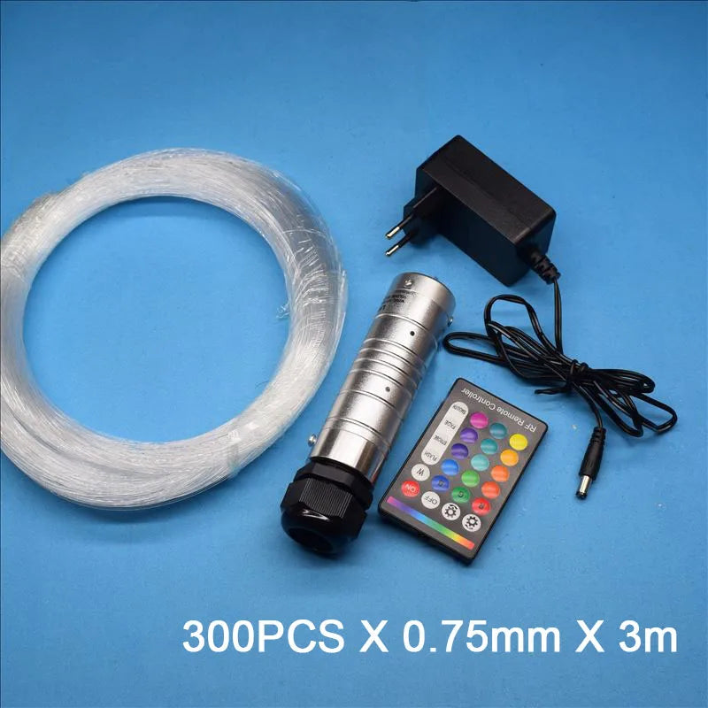 DC12V 6W RGBW APP Control Car Light Engine With PMMA Fiber Optic Cable Kit For Car And Home Star Starry Sky Effect Ceiling