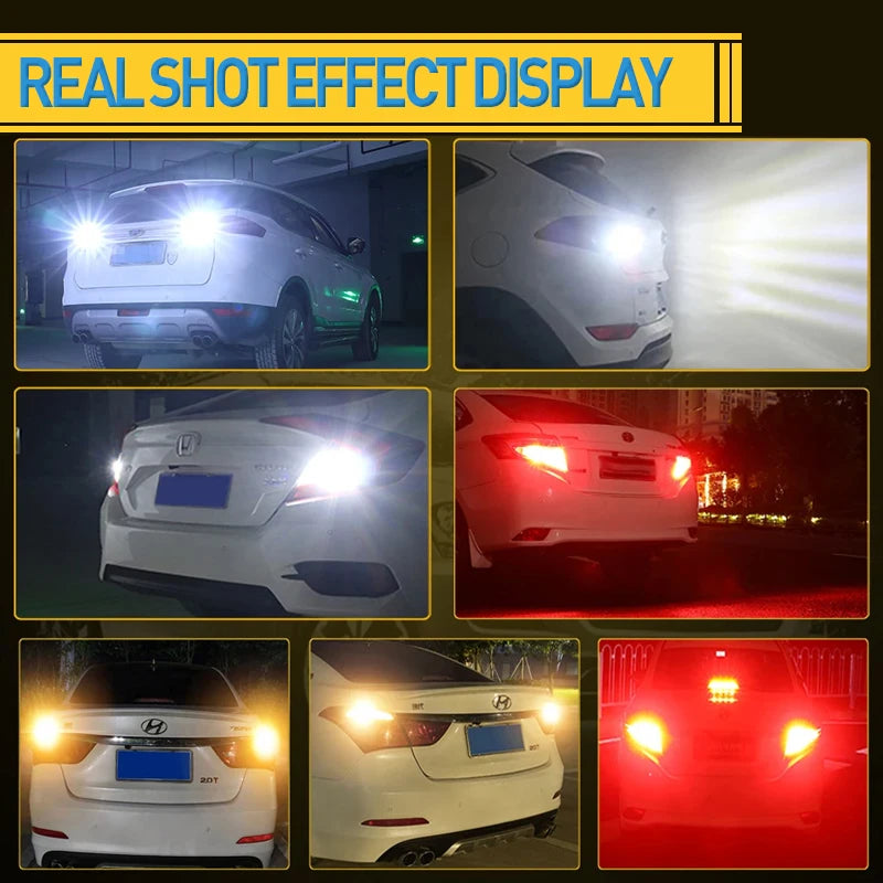 10pcs T15 Super Bright LED Reverse Light - 45 SMD 4014, CanBus Compatible 12V Multi-Color (White, Red, Blue) Car Park Light