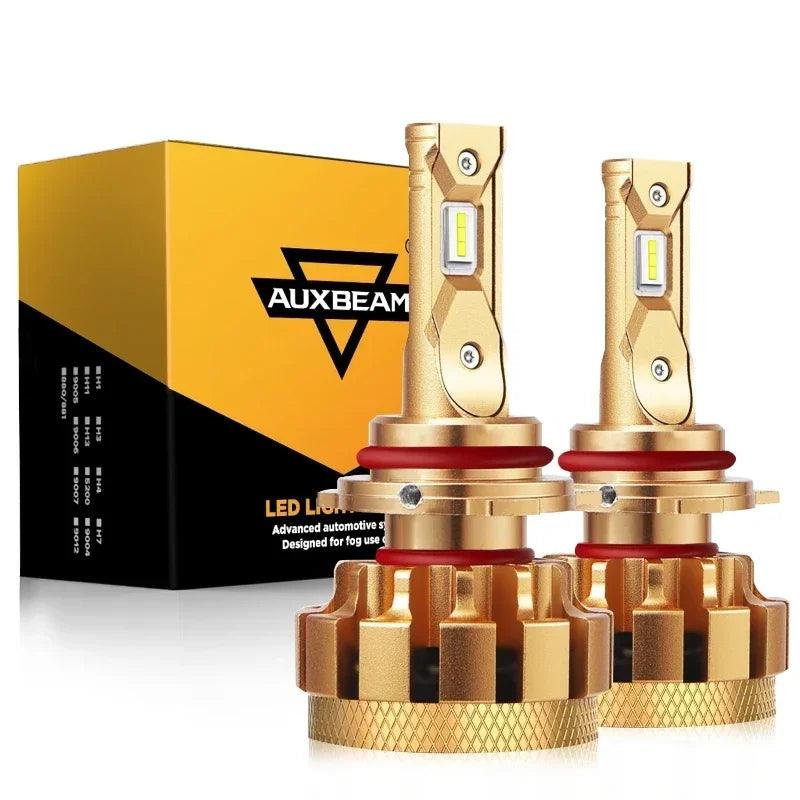 AUXBEAM 70W 6000K 6000LM LED Headlight Bulbs H4 H7 H11H13 9004 9005 9006 9007 9012 Series F-16 plus