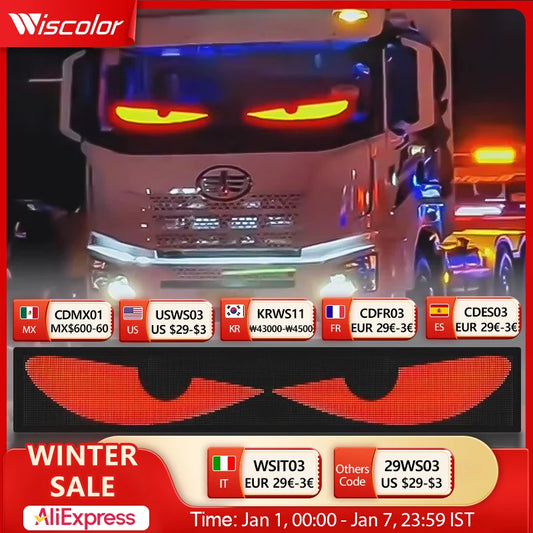 RGB LED Car Sign Animation LED Matrix Pixel Panel DIY Programmable Bluetooth App Control LED Panel Flexible Display Light