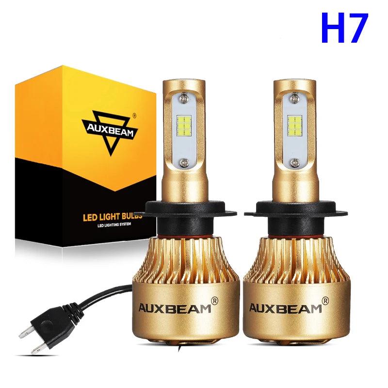 AUXBEAM 1pair 72W 10000LM Car LED HeadLight Bulbs Fog Light H7/H8/H9/H11/9005/9006