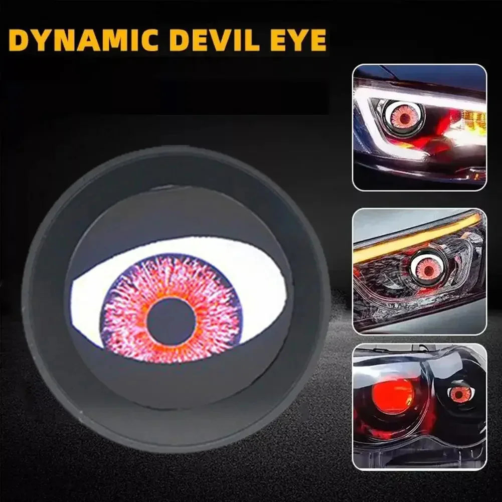 2Inch Devil Eye LED Kit Car Dynamic Lights With Remote Control Eyes Retrofit Kits Headlight Assembly Auto Accessories