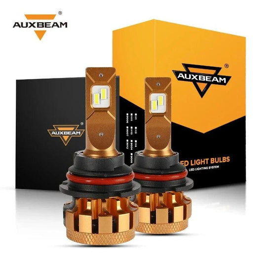 AUXBEAM 70W 6000K 6000LM LED Headlight Bulbs H4 H7 H11H13 9004 9005 9006 9007 9012 Series F-16 plus