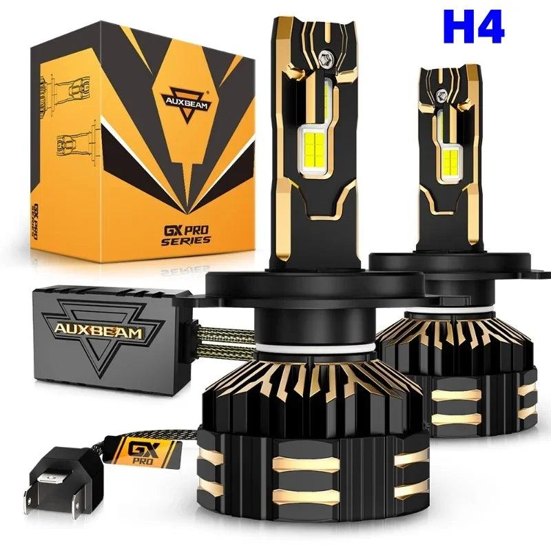 AUXBEAM 35000LM 190W Headlight Bulbs 9005 9006 9012 H4 H7 H11 6500K Cool White LED BULBS GX-PRO Series