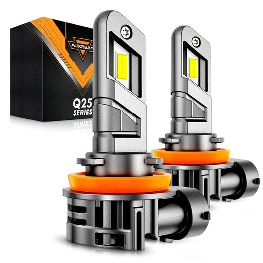 AUXBEAM 70W 20000LM 6500K LED Headlight Bulbs H11/H9/H8 Cool White LED Lamp Bulbs Q25 Series