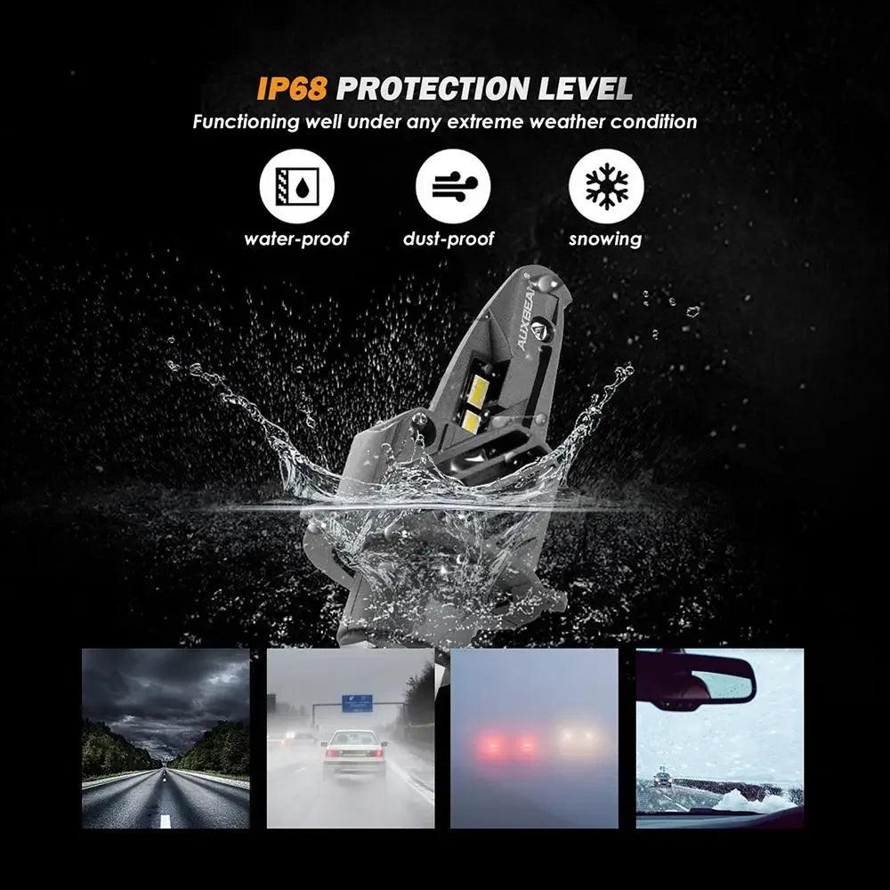 AUXBEAM H4 H11 LED Car Headlight Bulbs Waterproof 50W 6500K 5000lm 9012 LED Bulbs Driving Light Bulbs Series F-P20