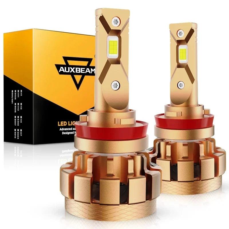 AUXBEAM 70W 6000K 6000LM LED Headlight Bulbs H4 H7 H11H13 9004 9005 9006 9007 9012 Series F-16 plus