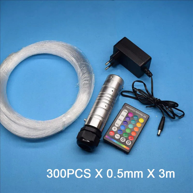 DC12V 6W RGBW APP Control Car Light Engine With PMMA Fiber Optic Cable Kit For Car And Home Star Starry Sky Effect Ceiling