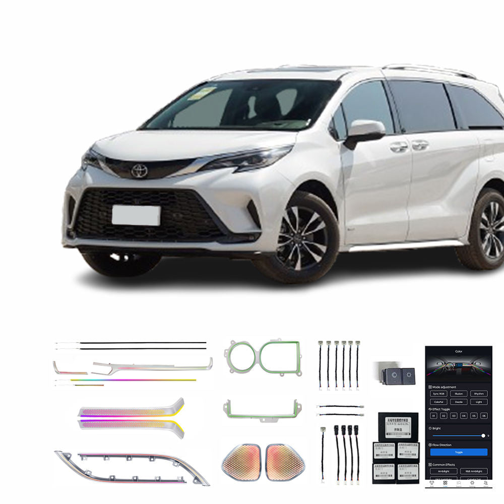Toyota 24 Granvia Dragon Scale 28 Lumières Réaménagement Voiture Éclairage Ambiant Intérieur De Haute Qualité