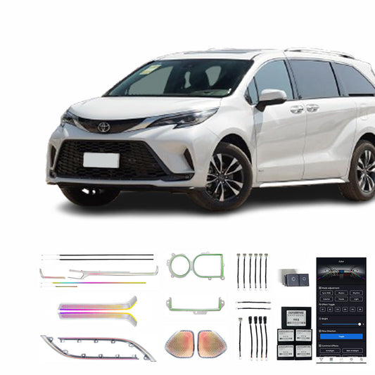 Toyota 24 Granvia Dragon Scale 28 Lumières Réaménagement Voiture Éclairage Ambiant Intérieur De Haute Qualité