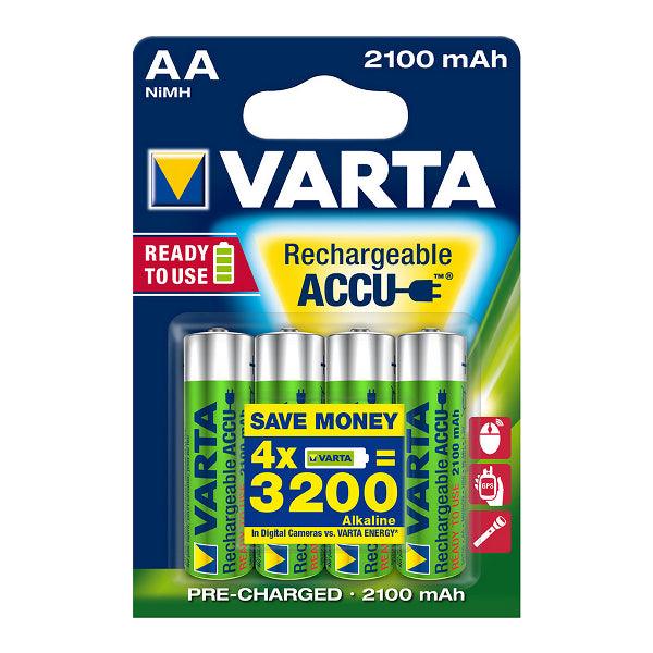 Rechargeable AA battery VARTA Accu, 2100 mAh, 4 pcs - SPEED LIGHT