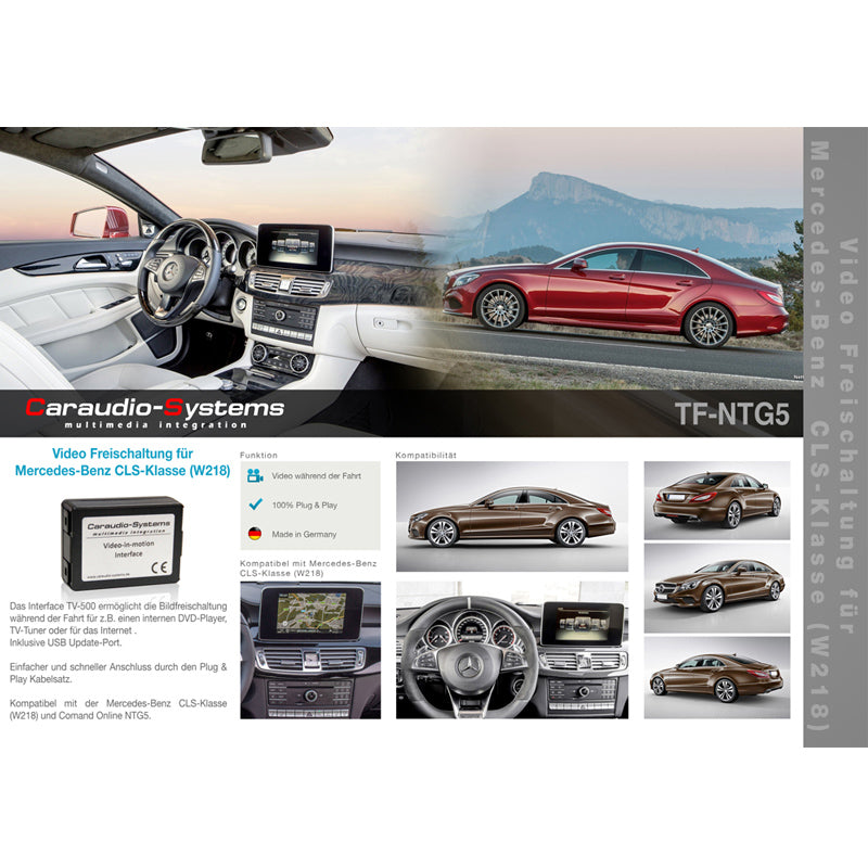 Video-in-motion Mercedes with Comand Online NTG5/5.5